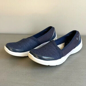 Bzees Lollipop Navy Blue Cloud Slip-On Shoes. Sz 8.5